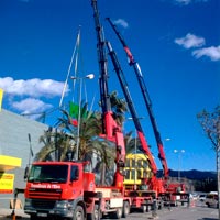 Transgrues Tortosa, gruas moviles articuladas, en Tarragona Castellon Barcelona, camiones grua autocargantes, grua movil autopropulsada, alquiler tanquetas, cesta personas