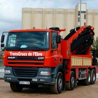 Transgrues Tortosa, gruas moviles articuladas, en Tarragona Castellon Barcelona, camiones grua autocargantes, grua movil autopropulsada, alquiler tanquetas, cesta personas