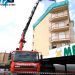 Gr�as articuladas para trabajos en cubiertas de gran altura