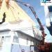 Gr�a m�vil articulada con cesta homologada 